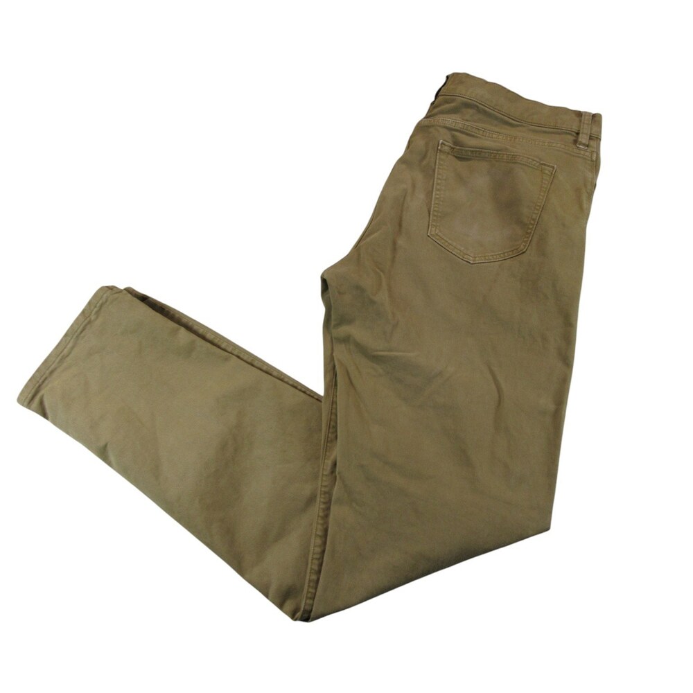 Flint And Tinder Mens Chino Pants 34 x 34 Khaki Straight Fit Cotton‎ Flat Front